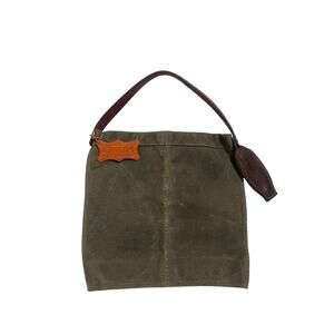 Orox Leather Co. Waxed Canvas Wine Caddy Holder Olive Green